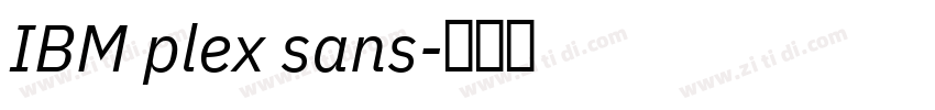 IBM plex sans字体转换